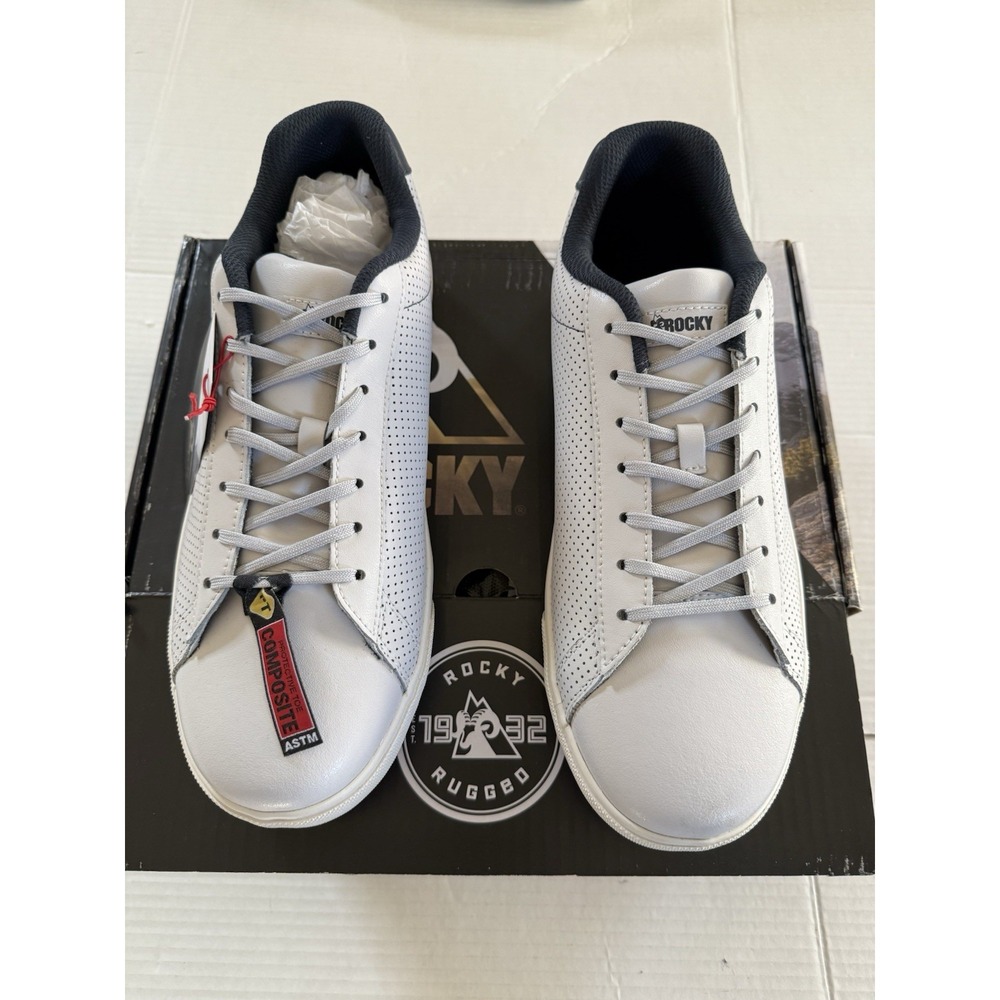 NIB Rocky SR Casuals Men's Sz 11 Gray Oil Resistant Comp Toe Shoes